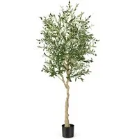 Kunstpflanze Olivenbaum, KOMFOTTEU, Höhe 182 cm, Künstlich im Topf, 182 cm