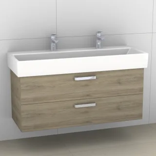 Artiqua 414 Waschtischunterschrank für Memento 5133C1,Sanremo Eiche quer NB, 414-WU2L-V37-7145-428 414-WU2L-V37-7145-428