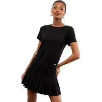 LIPSY Plisseekleid Lipsy Minikleid mit Knöpfen und Plisseesaum (1-tlg)