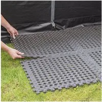 Moritz Outdoor-Bodenplatte Vorzeltteppich Fliesen 4er Set EVA Campingteppich Zeltboden Antirutsch