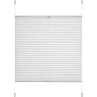 Liedeco Plissee Klemmfix-Plissee Ranke grau, Lichtschutz, ohne Bohren, verspannt, Klemmfix, Klemmfix-Plisse mit floralem Druck