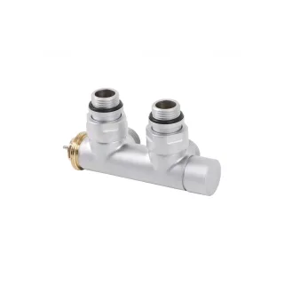 Terma Thermostat-Verbundeckventil 50mm CYLINDER GZ 1/2"-GZ 24-19 rechts, TGZTST006, Silber TGZTST006