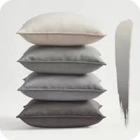 Topfinel Kissenbezüge 4er Set 40x40 & 50x50 cm aus weichem Samt-flauschig mit Farbverlauf, Kissenhülle ohne Füllung – Dekokissenbezug aus Samt für Sofa & Bett