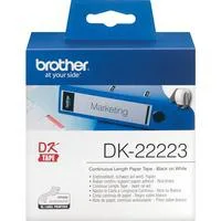 Endlos-Etikettenrolle DK-22223, Schriftband 50 mm x 30,48 Meter, weiß