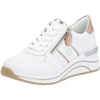 Remonte Keilsneaker, Freizeitschuh, Halbschuh, Schnürschuh mit Metallic-Kontrastbesätzen