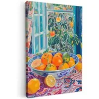 OneMillionCanvasses® Leinwandbild Stilleben - Farbenfroh - Obst - Sommer, Fotodruck (1 St), Wandbilder für Esszimmer, Wanddeko Bilder Küche, 20x30 cm