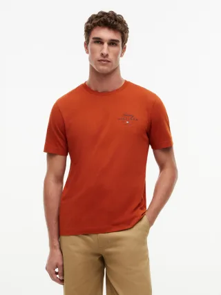 SCRIPT STACK REGULAR TEE Rusty Ochre - Gr. - M