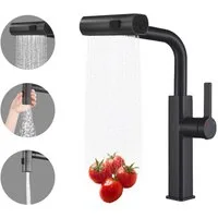 SEHAUSEU Küchenarmatur Wasserhahn Küche Bad Spültischarmatur ausziehbar 3 Strahlarten