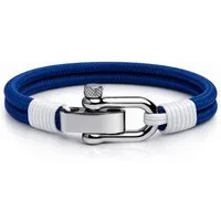 UNIQAL.de Armband Maritimes Segeltau-Armband mit Edelstahl-Schäkel – nautisch, unisex (hochwertiges Segeltau, Edelstahl-Schäkel, zeitloses Design, langlebige Qualität, ideal für Alltag & Freizeit), sorgfältig verarbeitet