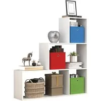 VCM Standregal Holz Regal Raumteiler Standregal Bücher Dubila M, 1-tlg., VCM Standregal Dubila 123x117x29 cm Holzwerkstoff