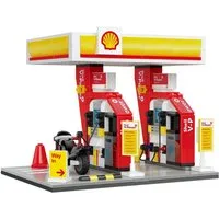 CaDA CaDA Shell Tankstelle (305 Teile) Konstruktionsspielsteine