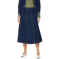 Marc Cain Jeansrock Leolicious Premium Damenmode mit Falten-Details