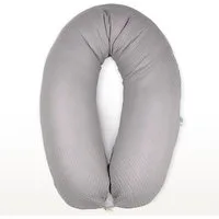 SEI Design Stillkissen Seitenschläferkissen XXL Babynest - Baby Erstausstattung Neugeborene, Schwangerschaftskissen 190x30 cm, Schwangerschaftskissen mit Bezug, Musselin Bezug 100% BIO Baumwolle, 100% Vegan