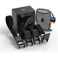 Hardtwerk® Sicherungsgurt 6er-Set, Gurte für Motorräder Fahrräder Kajaks Kühlboxen Gepäck