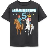 Spreadshirt T-Shirt Bibi & Tina Geburtstag Ich Bin Schon Fünf Kinder T-Shirt (1-tlg)