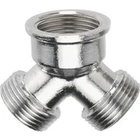 CORNAT Gewindefitting Cornat Verteilerstück messing verchromt 3/4 Innen-