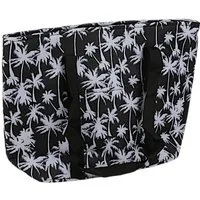 BURI Kühlbox Kühltasche 45x31x15cm Strandtasche Picknicktasche Thermotasche Shopper, Palme
