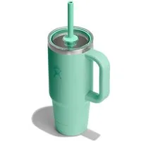 Hydro Flask Thermobecher 24 OZ Travel Tumbler Clear Lid, 710 ml, 1-tlg., Edelstahl, Kompatibel mit Eindrückzubehör der Größe Medium