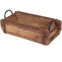 Garden Pleasure Dekoobjekt Deko-Ziegelform UNO recycelt Holz
