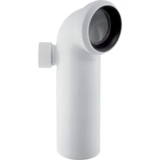 Geberit WC-Ablaufbogen 90 Gr in PP links mit eingeschweißtem Gewindestutzen 152616111