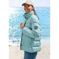 Elbsand Steppjacke mit großem seitlichen Logo-Print