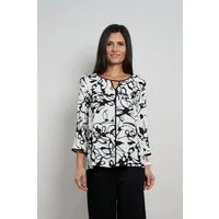 Seidel Moden Druckbluse mit grafischem Muster - MADE IN GERMANY