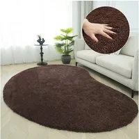 LeGer Home by Lena Gercke Hochflor-Teppich Halrum, einfarbig, besondere Form, modern, U-förmig, Höhe: 25 mm, organische Form, bean shape, kuschelig, Wohnzimmer, Schlafzimmer