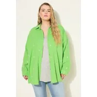 Studio Untold Hemdbluse Hemdbluse oversized Musselin Hemdkragen Langarm