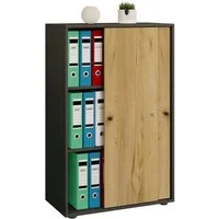 VCM Aktenschrank Büroschrank Aktenschrank Schiebetüren Lona 3fach (1-St) 70x111x40cm Aktenschrank