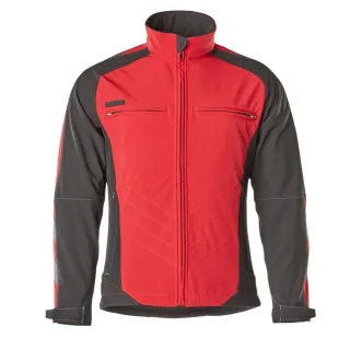 MASCOT Dresden Softshell Jacke UNIQUE Rot / Schwarz L - 12002-149-0209-L