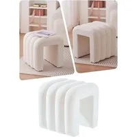Zedelmaier Sitzhocker Stilvolle Sitzhocker, Polsterhocker, Fußhocker, Schminktisch Hocker