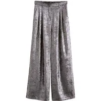 Next Palazzohose Superweite Metallic-Hose, Kurzgröße (1-tlg)