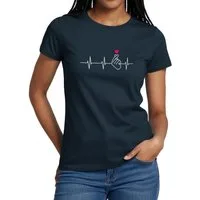 Spreadshirt T-Shirt K-Pop Herzschlag Frauen T-Shirt (1-tlg) Slim Fit, fällt klein aus