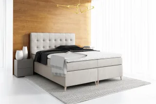 Boxspringbett Schlafzimmerbett ASGER 200x200cm inkl.Bettkasten