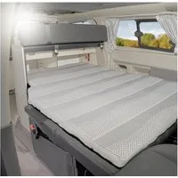 Kaltschaummatratze Topper unten Ford Nugget Modell V362 ab 2018 bis 2023 OEKO-TEX® Grau, BLACK FOREST FOX, HR-Kaltschaum HR40036