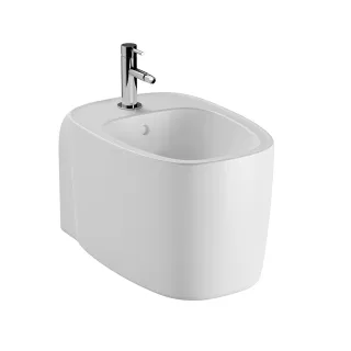 VitrA Plural Wand-Bidet mit verdeckter Befestigung mit Hahnloch mit Überlauf 37 x 55,7831B401-0288 7831B401-0288