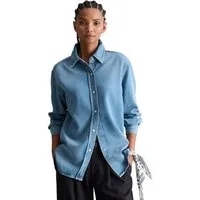 Marc O'Polo DENIM Langarmbluse aus Lyocell-Mix ohne Stretch