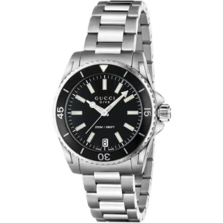 Gucci YA136403 Dive Schwarzes Zifferblatt Damenuhr