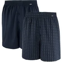 ADAMO Boxershorts Boxershorts Übergröße 2er Pack dunkelblau Adamo (Packung, 2-St., 2er-Pack)