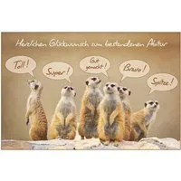 BSB Grußkarten Abitur - Prüfung - Glückwunschkarte im Format 11,5 x 17 cm mit