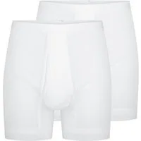 Schiesser Retro Boxer 2er Pack Original Classics Doppelripp (Spar-Set, 2-St) Unterhose kurz - Baumwolle - mit Eingriff - Strapazierfähig