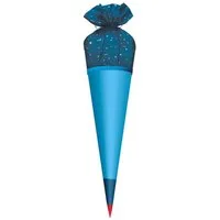 Roth Schultüte Stoffbezug Blau, Stoffbezug 70 cm Blau, rund