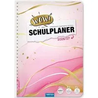 Trötsch Verlag Schulheft TRÖTSCH Schulplaner WOW! Marble 2026/27 – Spiralbindung