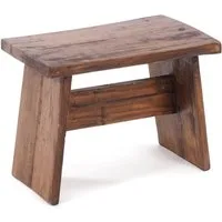 DESIGN DELIGHTS Hocker SITZBÄNKCHEN "SCHEMEL 40", Altholz massiv, 31x40x25cm, Fußhocker, 0