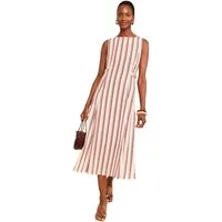 Love & Roses Midikleid Love & Roses Tailliertes Kleid Leinenlook, Regular (1-tlg)