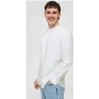 QS Langarmhemd Hemd Baumwollhemd mit All-over-Print
