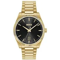 BOSS Quarzuhr CHESWICK 1514312, Armbanduhr, Herrenuhr, Edelstahlarmband, analog, Tag