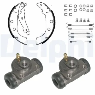 Delphi Bremsbacken vormontiert hinten Citroen Xsara Peugeot 306 KP1058