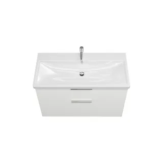 Burgbad Keramik Waschtisch-Set Eqio Weiß Matt/Alpinweiss, SEYQ103F6014C0001 SEYQ103F6014C0001