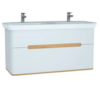 Vitra Sento Set 130 cm, 2 Laden, Weiß Matt, 61187 61187